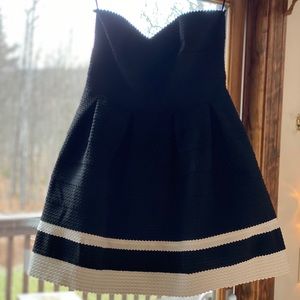 LBD With white stripes